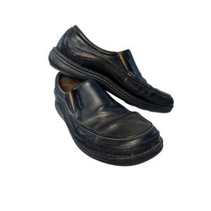 Merrell Men's Loafers Slip On Black Leather Comfort Work Shoes Size 13